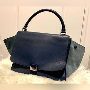 💯Celine Calfskin Medium Trapeze